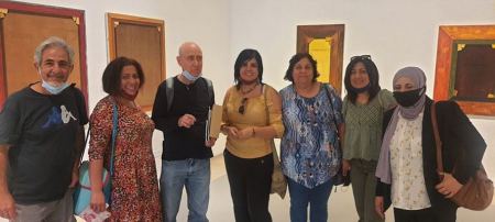 فنانو ابداع يزورون متحف تل ابيب ويشاركون في لوحة فسيفساء ضخمه